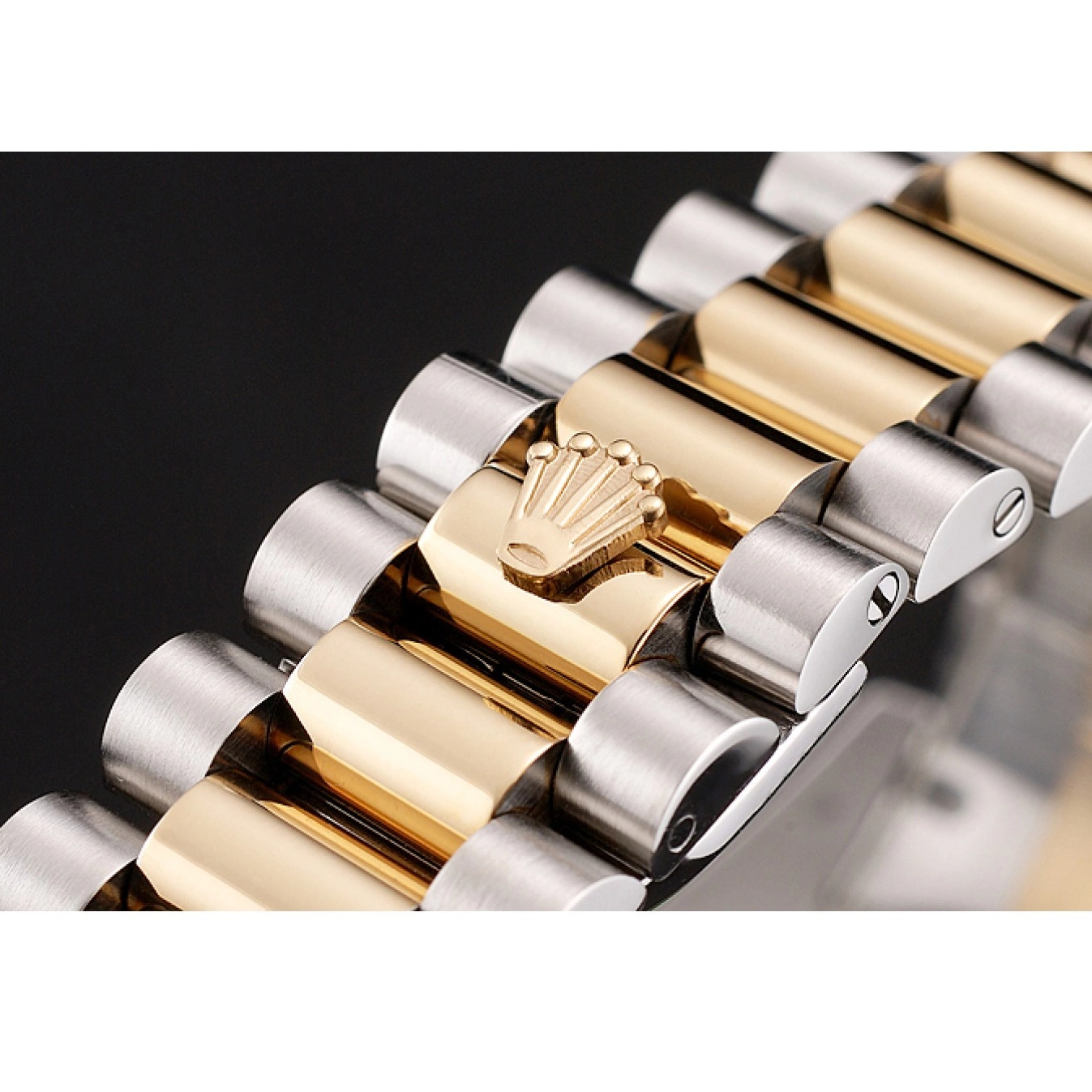 Aaa replica watch Day-Date And Bracelet Rubies Tone Diamonds 1454105 Dial Two Rolex Black Swiss 0824